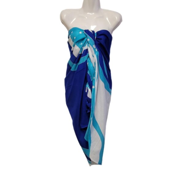 Cover Ups Swimsuit Cover Ups, Beachwear Wraps, Halter or Strapless Wrap Dress - Picture 4 of 5